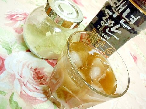 爽やかに❤ザクロ酢と桑の葉の蜂蜜レモン❤